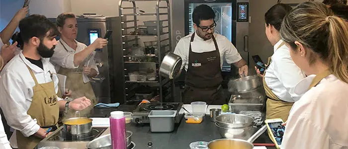 Los chefs de elBarri convencen en L’Atelier Barcelona