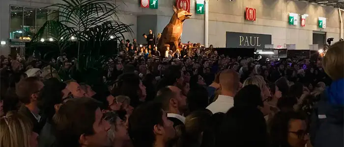 Un zorro de chocolate XXL en el Salon du Chocolat 2017