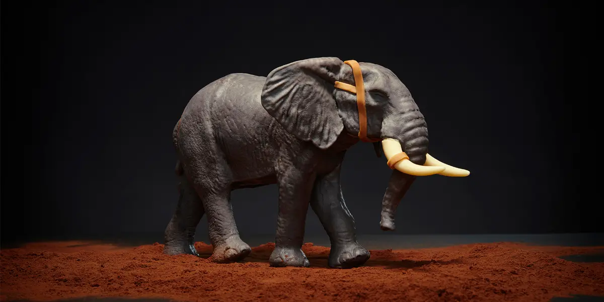 El elefante del World Chocolate Masters, estrella de la Pascua de Lluc Crusellas