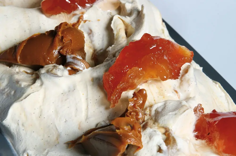 Helado de Vainilla, Manzana y Dulce de Leche