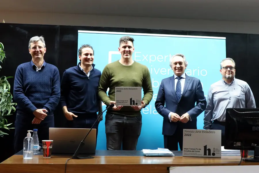 El helado proteico de José Bolaños, Premio Arte Heladero del Curso de Experto 2022