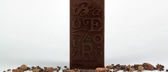 Chocolate tipográfico en el Museo de Letras de Berlín