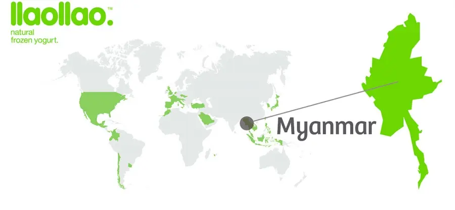 llaollao ingresa en el reducido grupo de empresas españolas en Myanmar