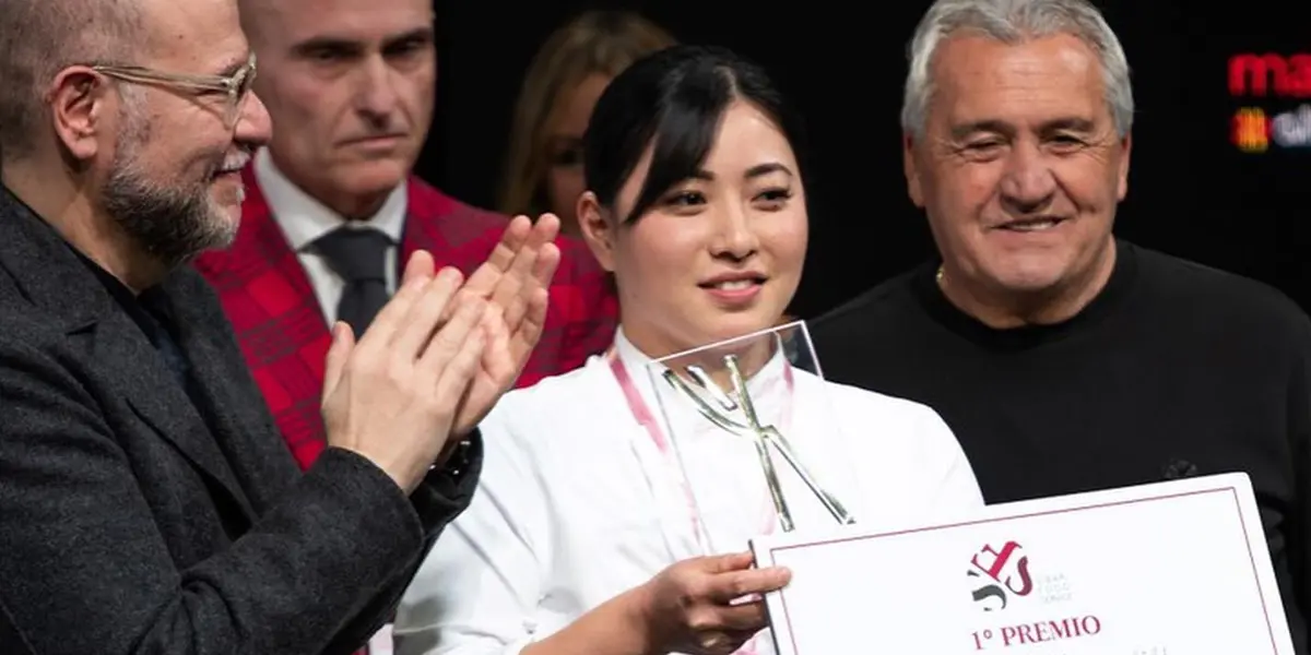 Noelia Tomoshige, pastelera revelación de Madrid Fusión con un postre japonés-andaluz