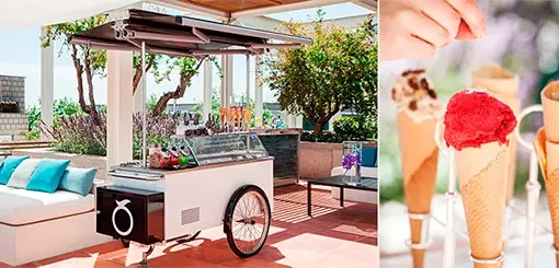 Un carrito de helados en el nuevo brunch de Arola
