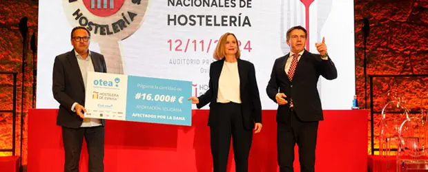 La solidaridad con los afectados por la DANA marca la gala de los Premios Nacionales de Hostelería