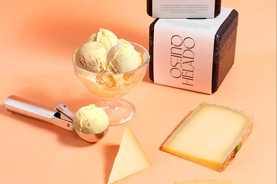 Una tabla con quesos helados, la original propuesta de Formaje