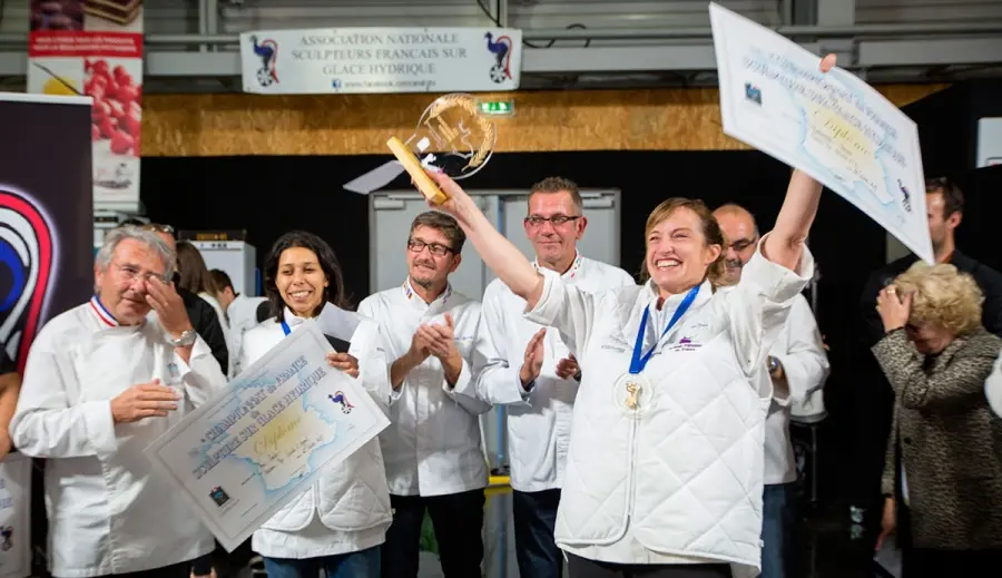 Verónica Bustamante, Campeona de Francia de Escultura de Hielo