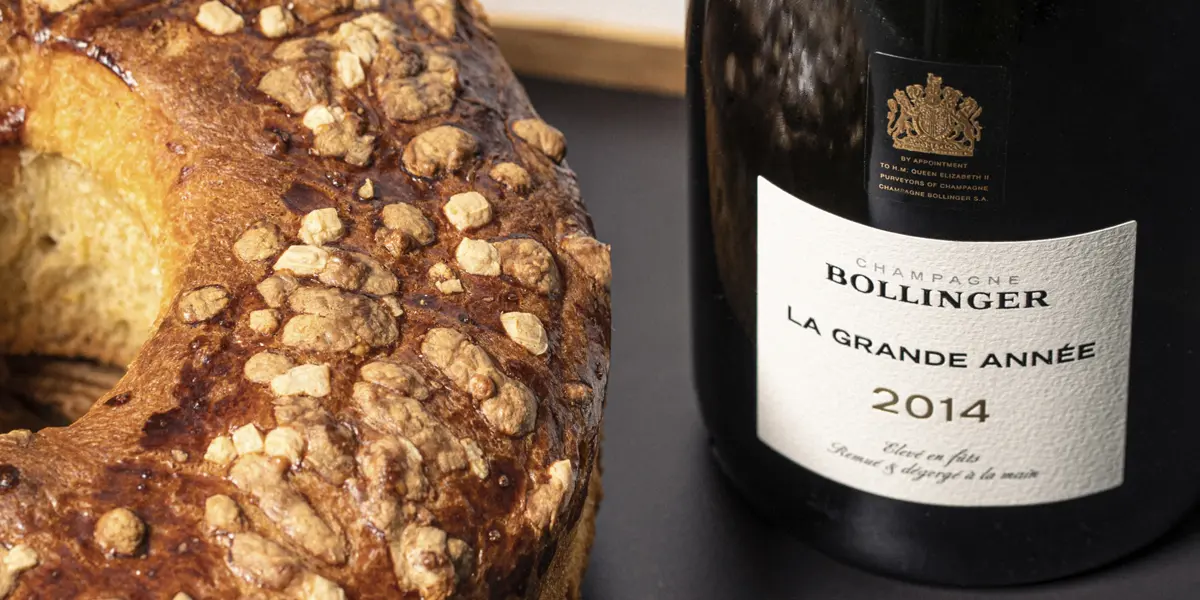 Roscón y champagne, la combinación navideña de Torreblanca y Bollinger