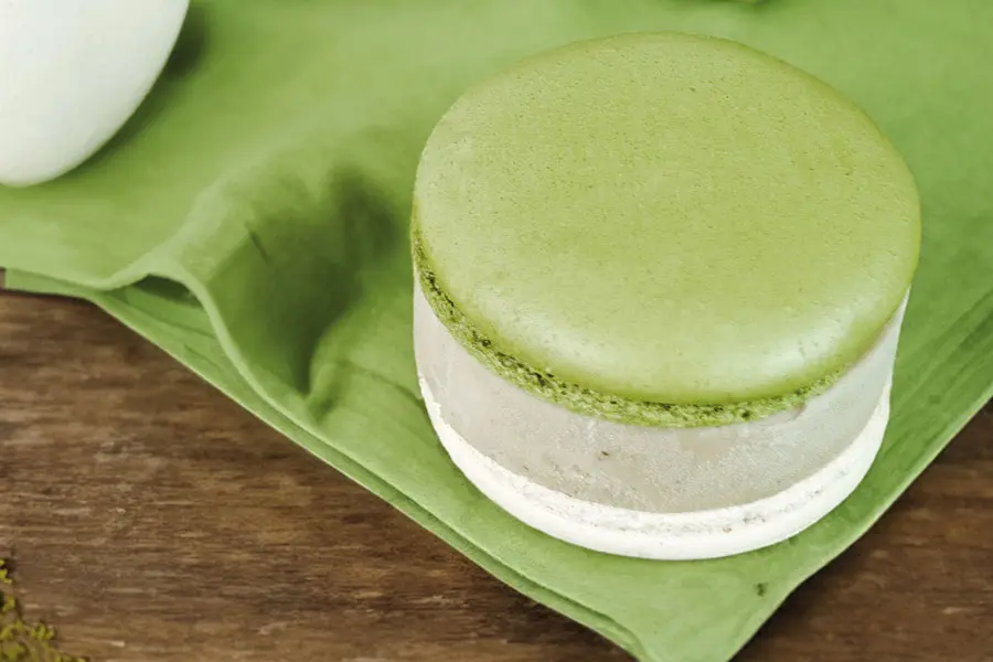 Sándwich de helado de té matcha de Jesús Escalera