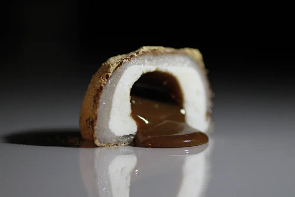 Mochi de toffee interior líquido