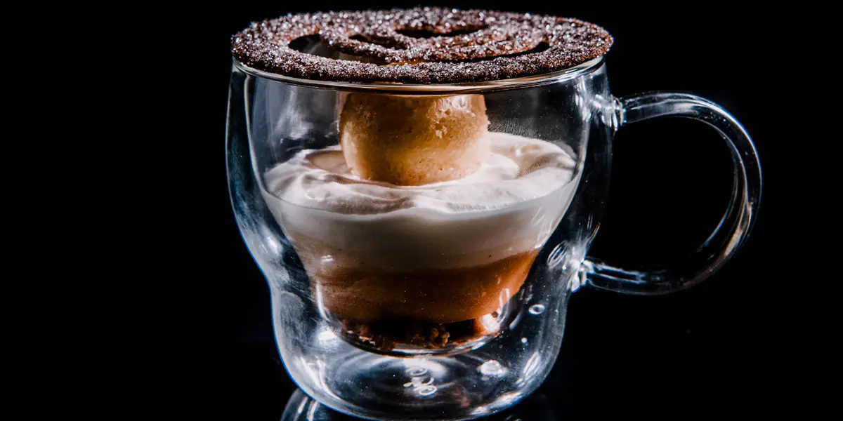 Postre en taza Irish Coffee de Alberto Díaz y Carlos Merino