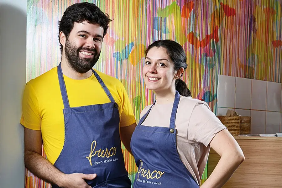 Tiago Augusto Barbosa y Julia Canu: “Apelamos a ese helado cremoso, ligero, hecho à la minute”