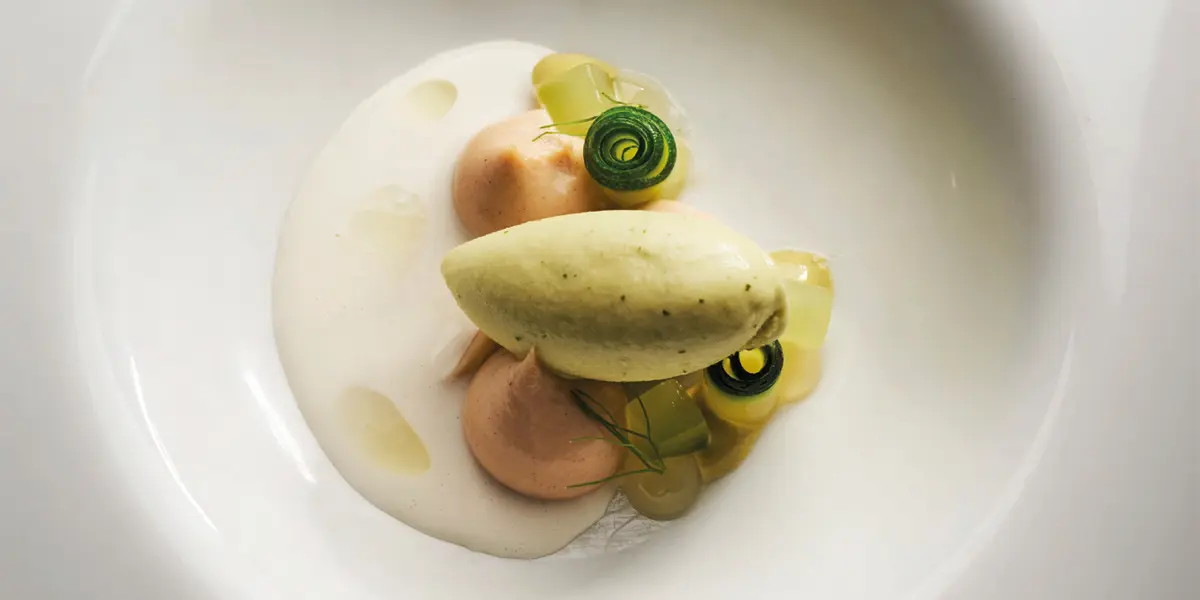 Shiso, almendra y pepino de Mar Ibáñez, mejor postre creativo Best Dessert of Restaurant 2023