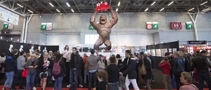 Imponente Chocokong de Orlinski en el Salon del Chocolate parisino