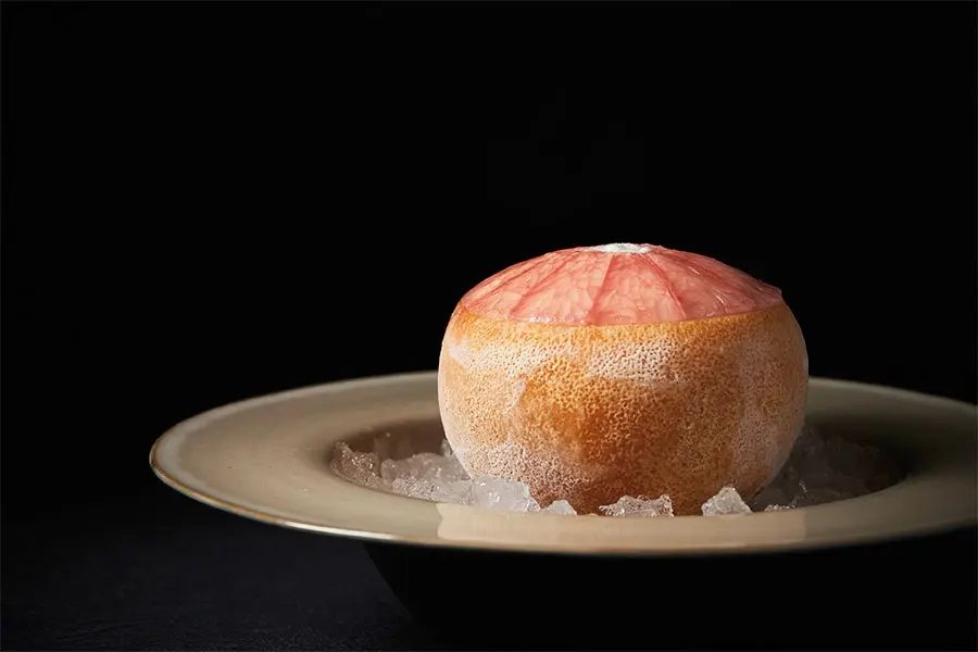 Pomelo helado con lichi