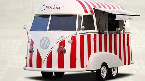 Santini refuerza la venta con furgonetas y carritos retros