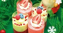 Vasitos navideños en la Gelateria Izawa