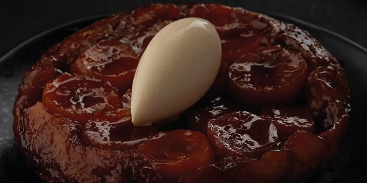 Tatin de alcachofa de Jerusalén con helado de vainilla de Anthony Hart