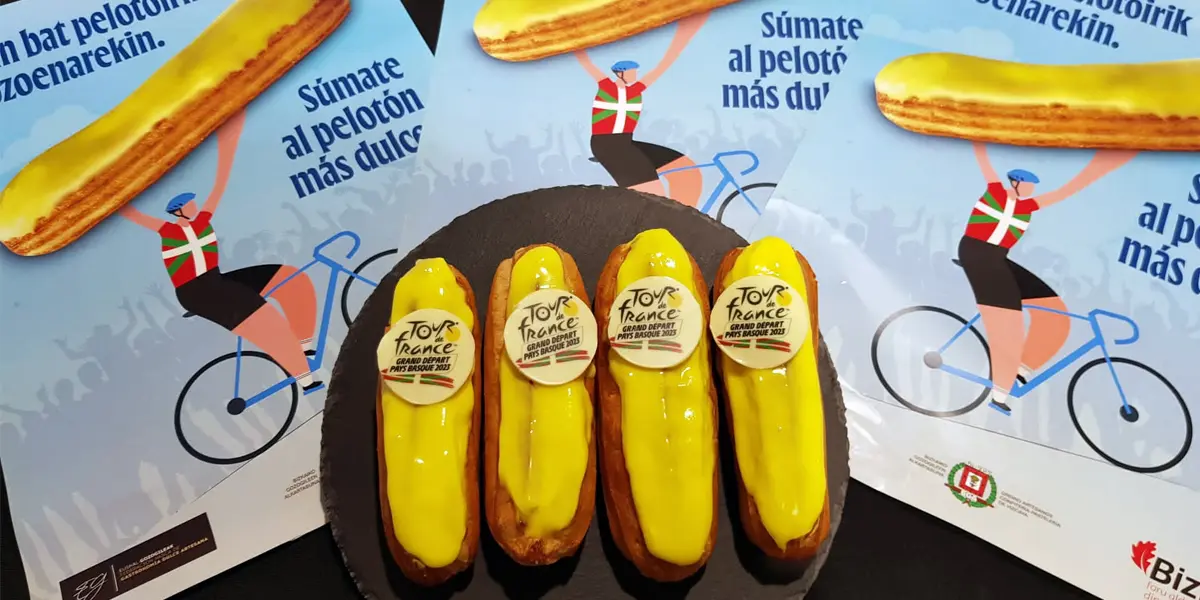 Los pasteleros vascos crean un éclair para endulzar el Tour de Francia