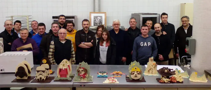 Monas de Pascua con Claudi Uñó en el Gremi de Pastisseria de Lleida