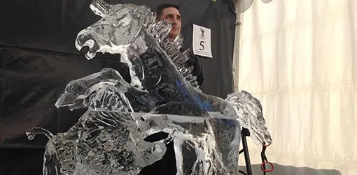 Jacky Buch, nuevo campeón de Francia de Escultura de Hielo