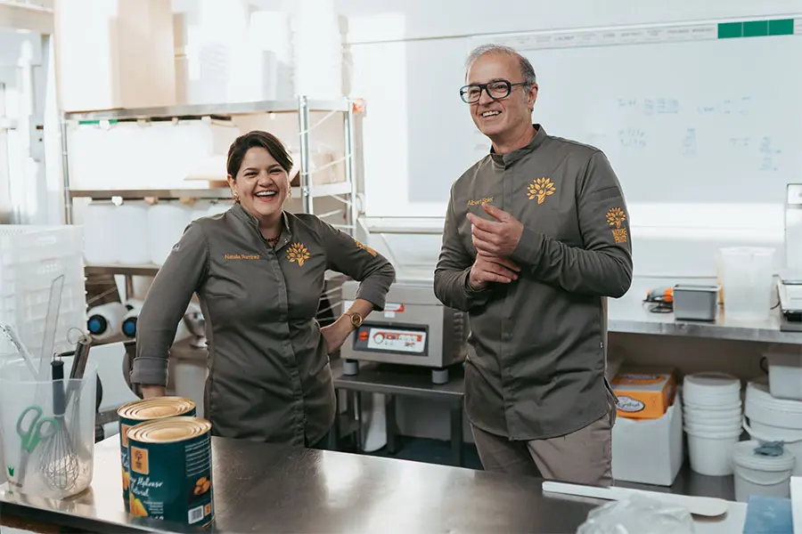 Demo tropical de Nature Fruits con Albert Soler y Natalia Ramírez en Málaga