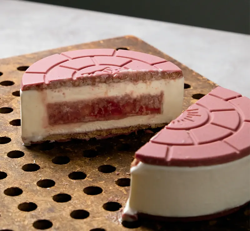 Interior corte fresa y nata