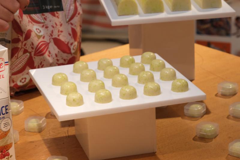 Bombones que se pudieron probar en la presentación