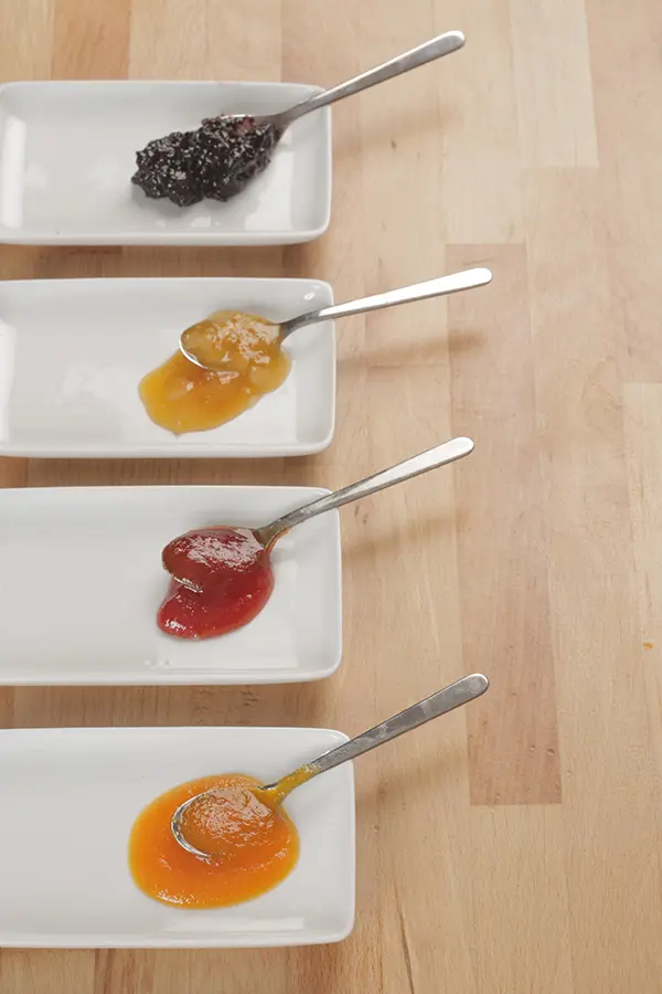 Distintos tipos de mermelada