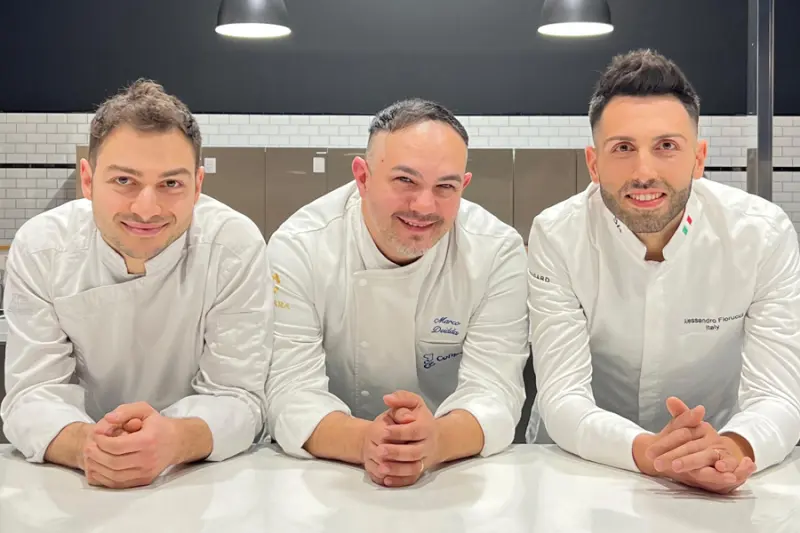 Candidatos de Italia: Gabriel Gianforchetti, Marco Deidda y Alessandro Fiorucci