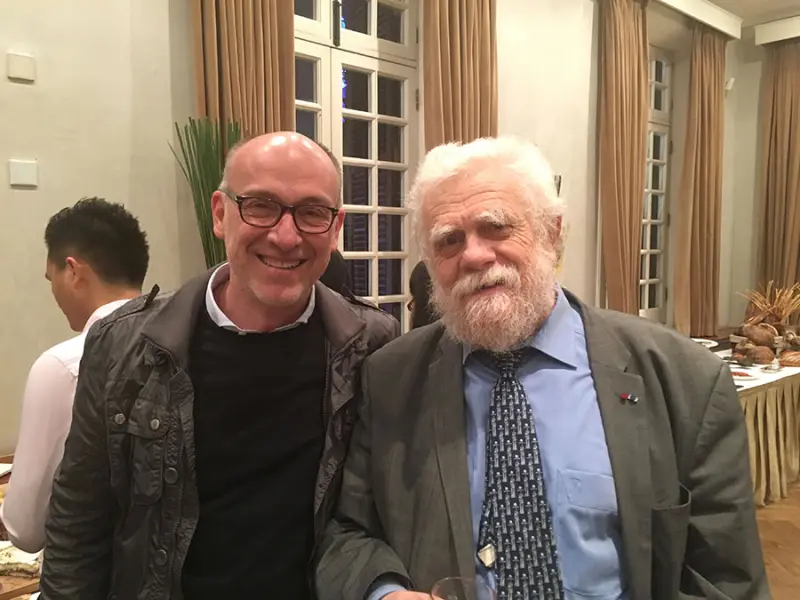 Paillasson con Carles Barrachina, jefe editor de DPAS