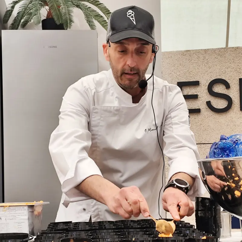 José Manuel Miquel reinterpreta un helado de jengibre pie