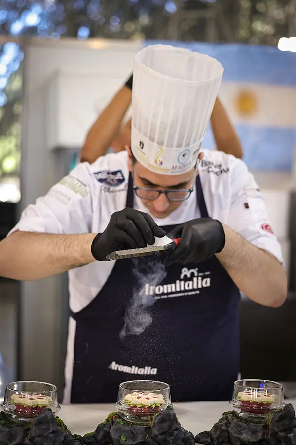 Diego Calculli, miembro del equipo argentino