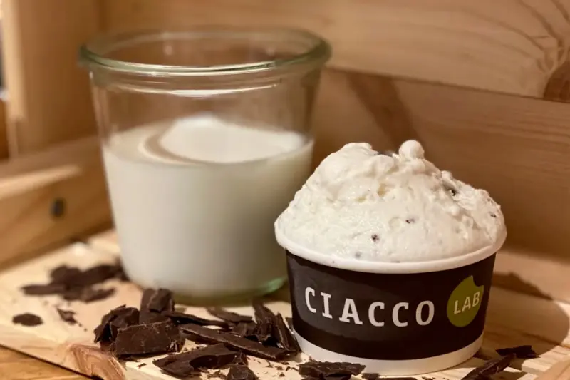 Helado de stracciatella