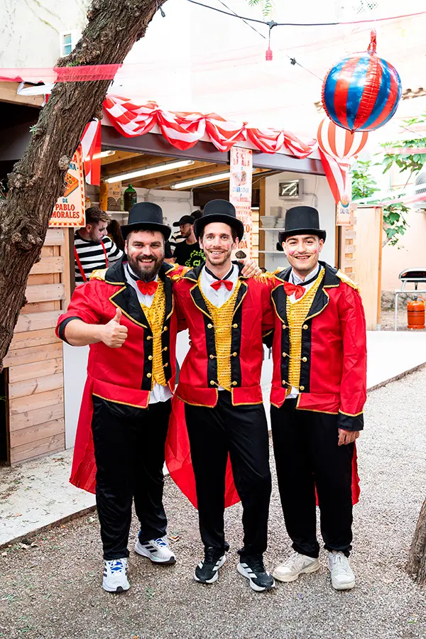 Rafel Aguilera, Magí Rovira y Adrià Aguilera