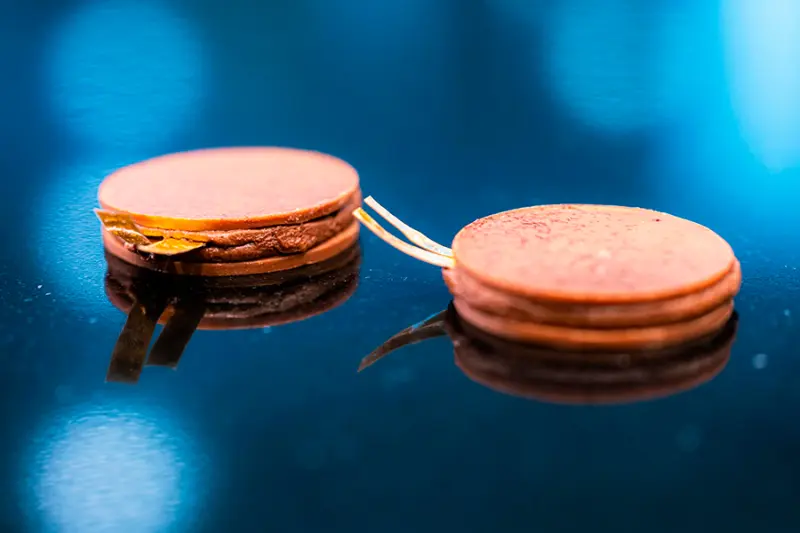 Batería recargable comestible