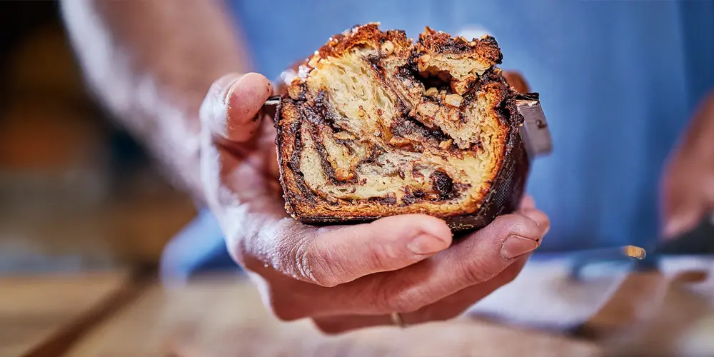Imagen de Babka, un pan dulce muy versátil con chocolate, tartufata o en versión vegana