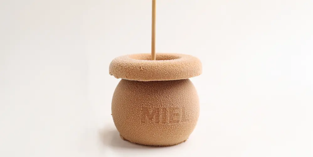 Imagen de Trampantojo de tarro de miel con almendra y naranja de Lapaca