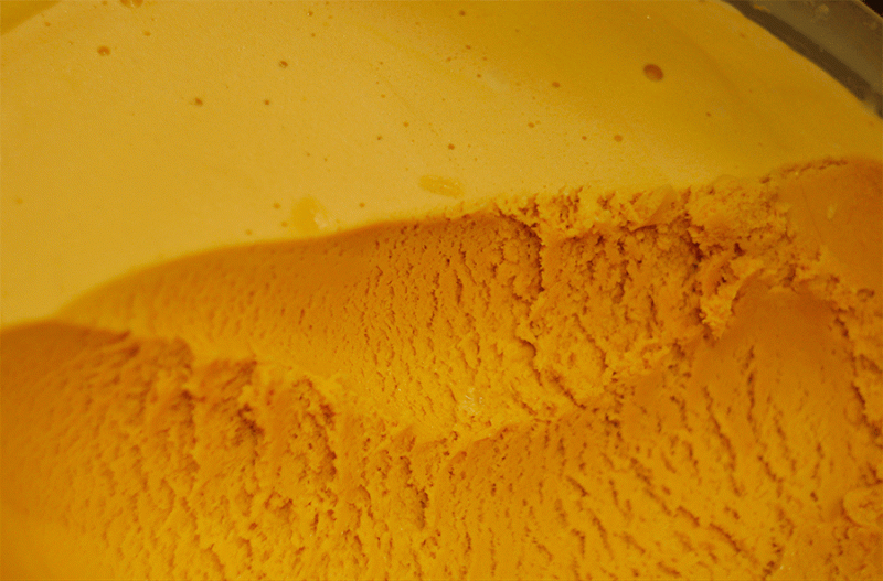 Helado de naranja y mandarina yungueñas