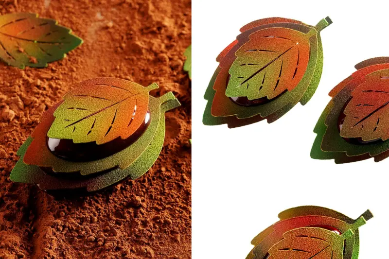 Otra propuesta donde aplica la técnica: hoja de otoño