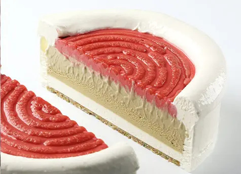 Ensalzar el pastel helado