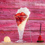 Batido de fresa y nata (Fraises melba)