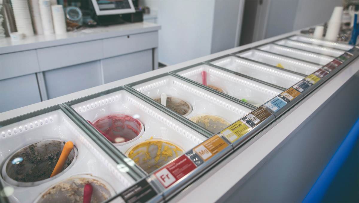 Vitrina de Candela Gelateria