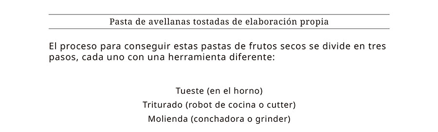 pasta de avellanas de Yon Gallardo