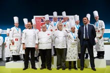 Podium de la Copa Europea de Pastelería