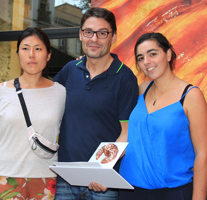 Oriol Balaguer con el premio al Mejor Croissant de España 2014