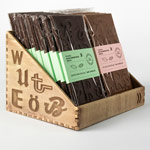 packaging chocolate tipográfico