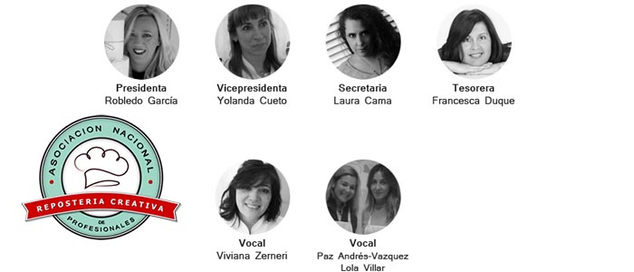 Junta Directica de la nueva Asociación de Repostería Creativa