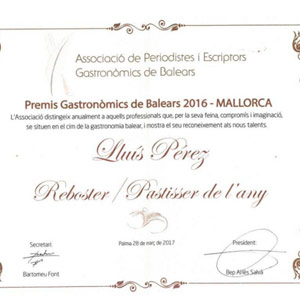 Diploma Lluís Pérez